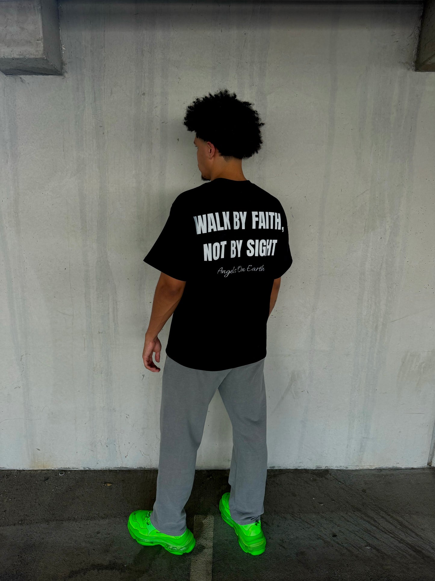 "Faith Not Sight" Black Tee