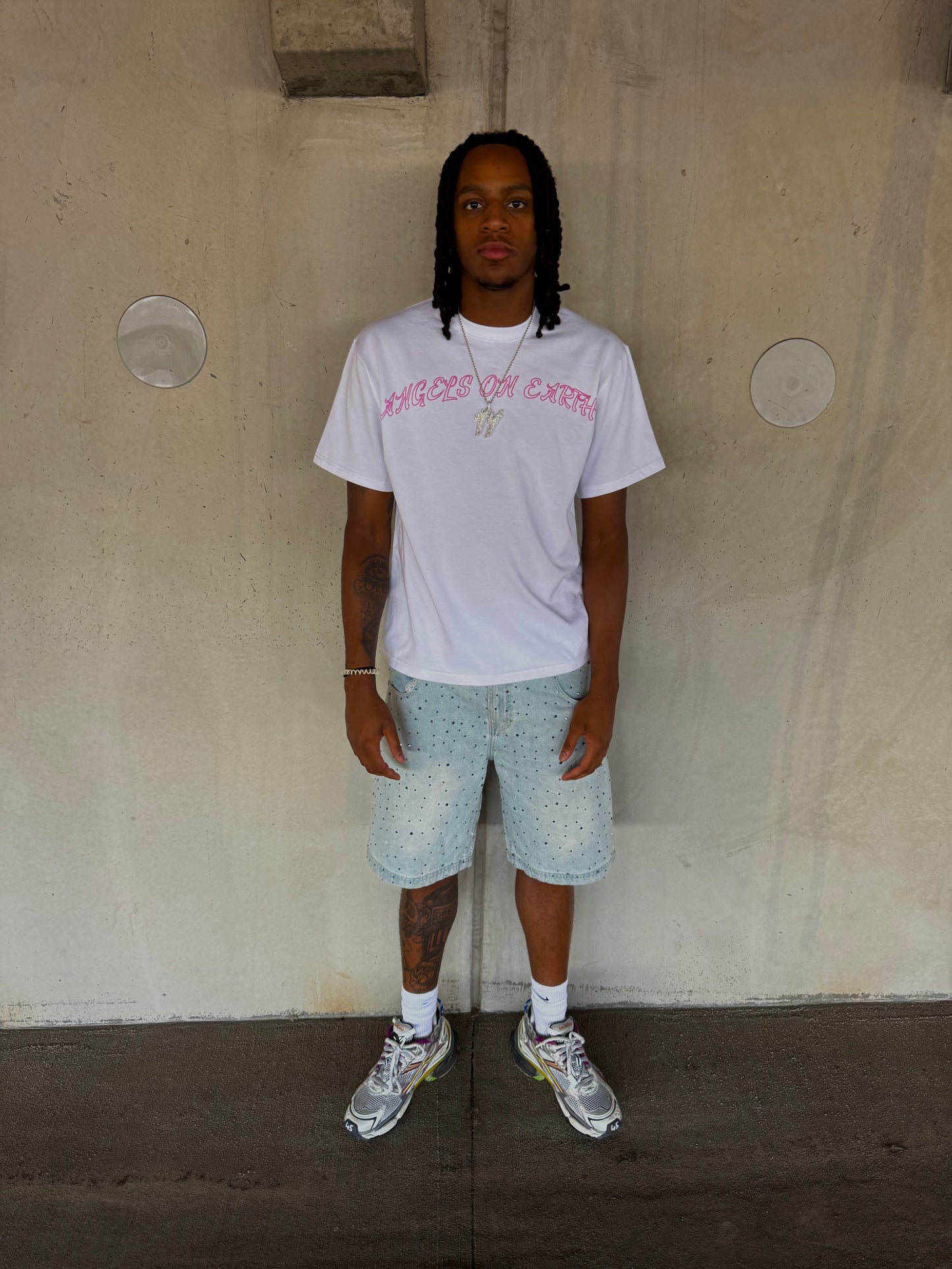 "Guardian Angel" White Tee