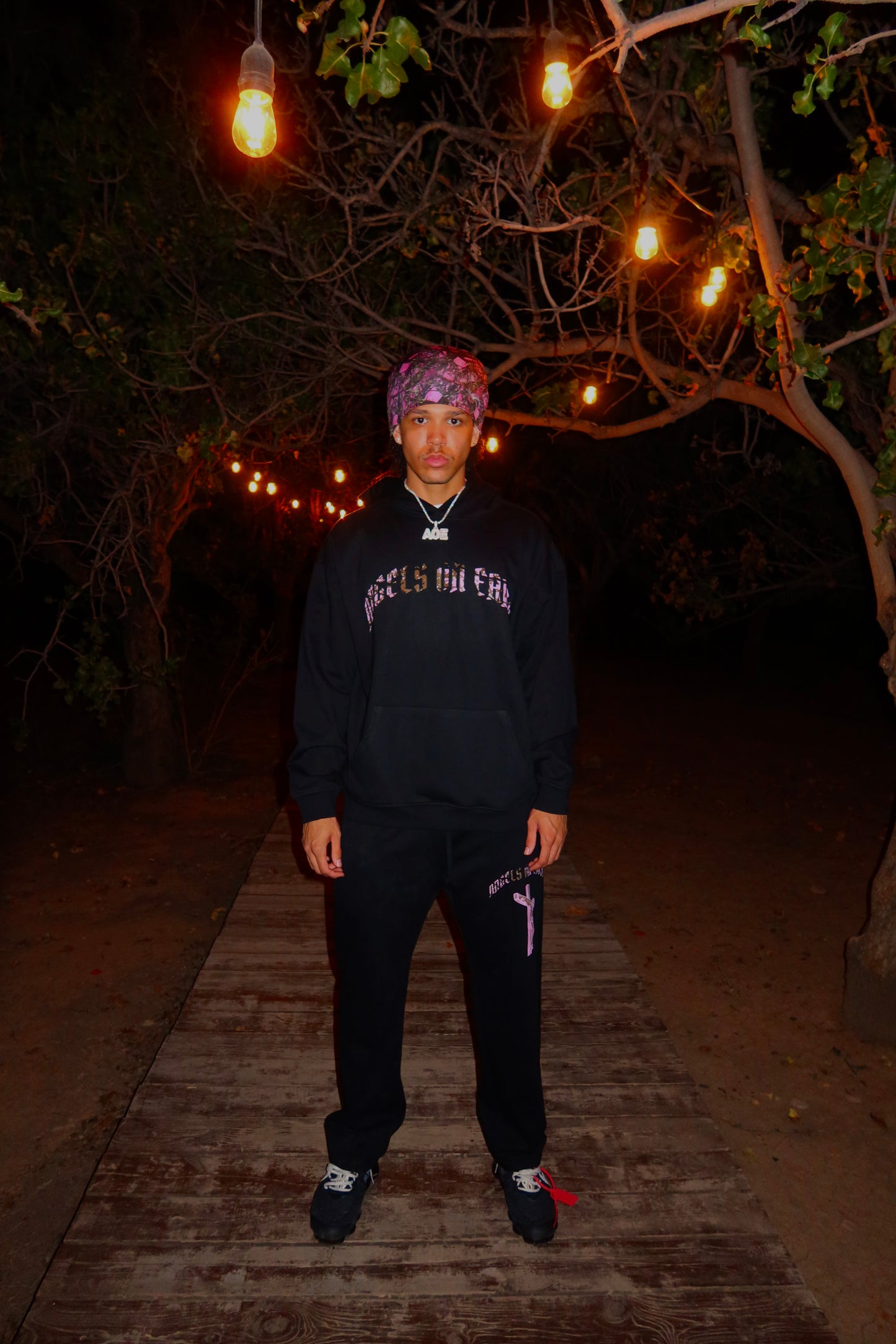 "Logo" Pink Camo Sweatpants