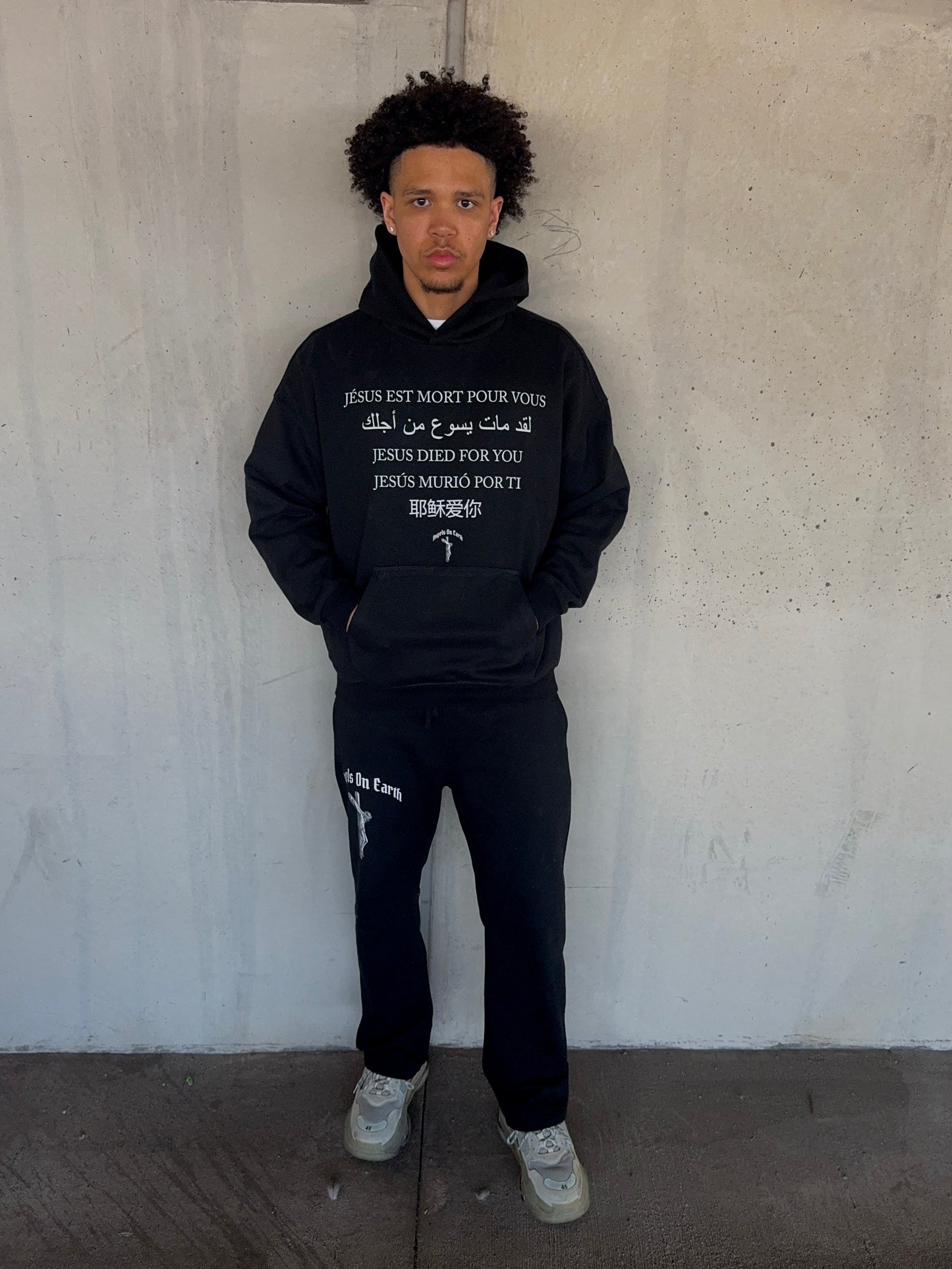 "Logo" Black Sweatpants