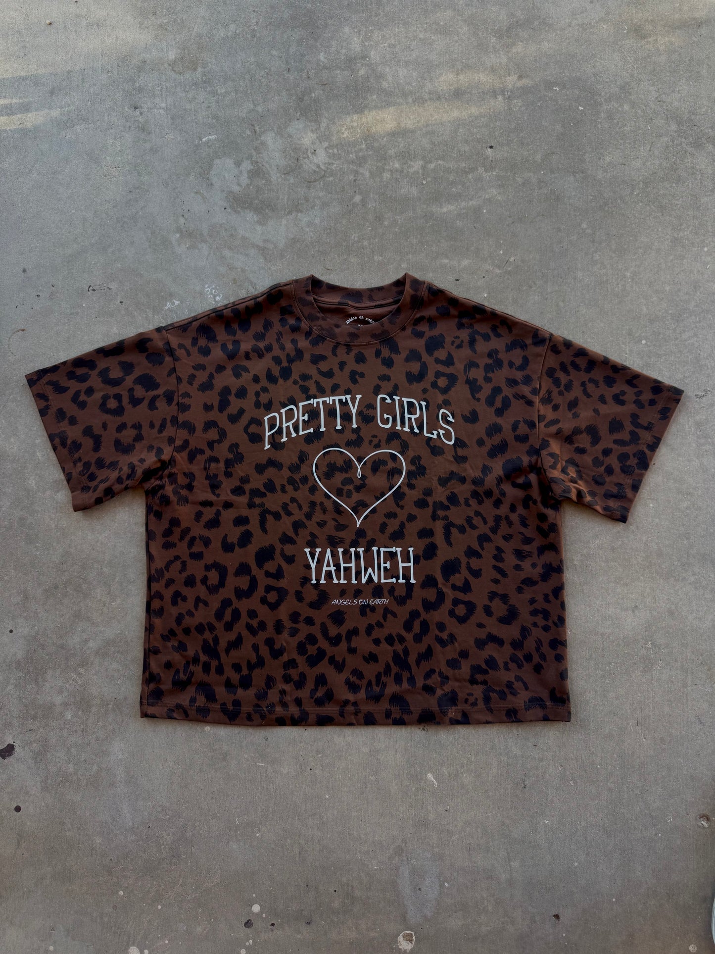 "PGHY" Brown Tee