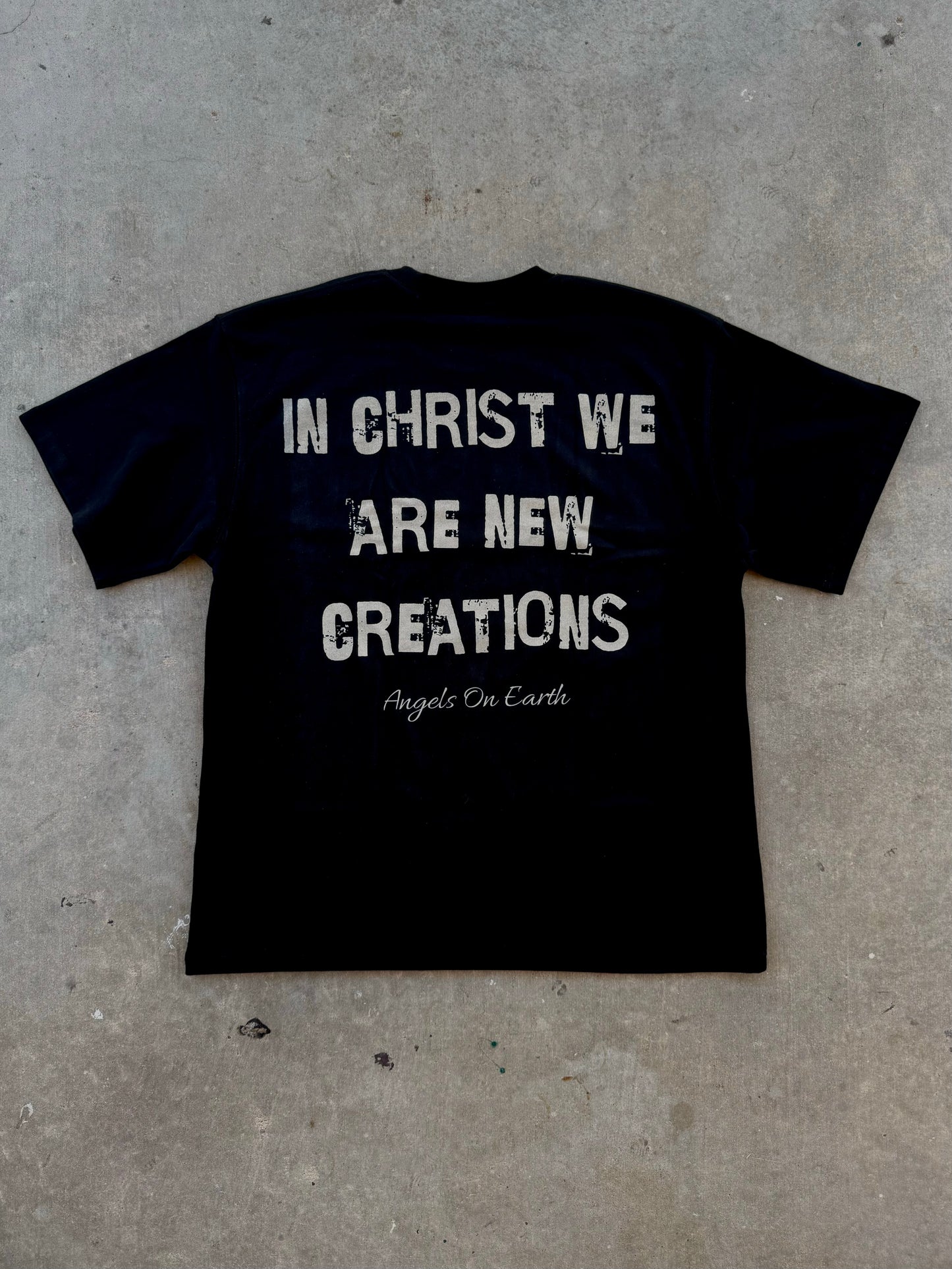 "New Creations" Black Tee