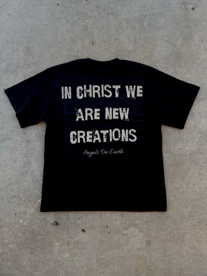 "New Creations" Black Tee