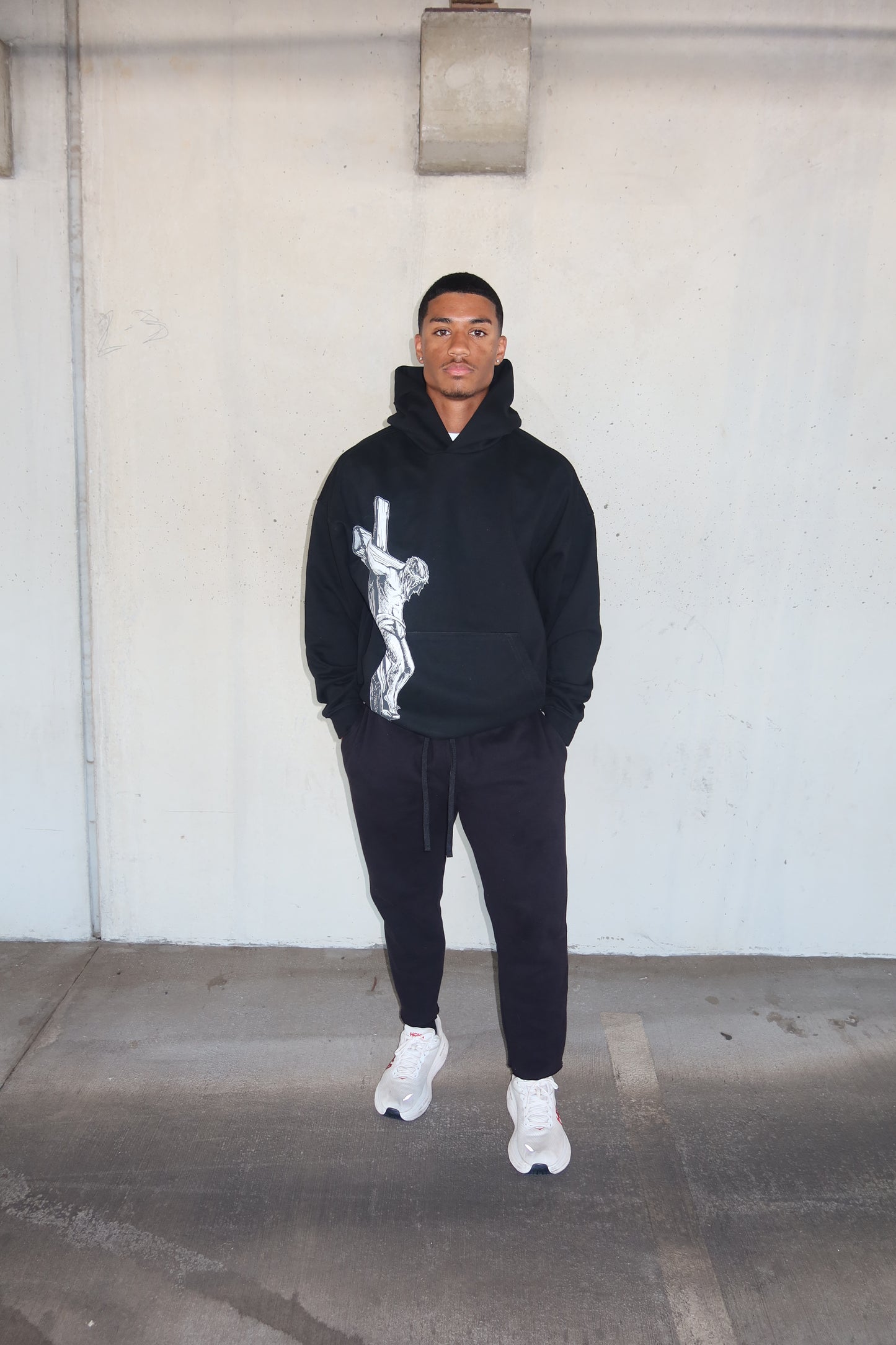 "Jesus Saved Me" Black Hoodie