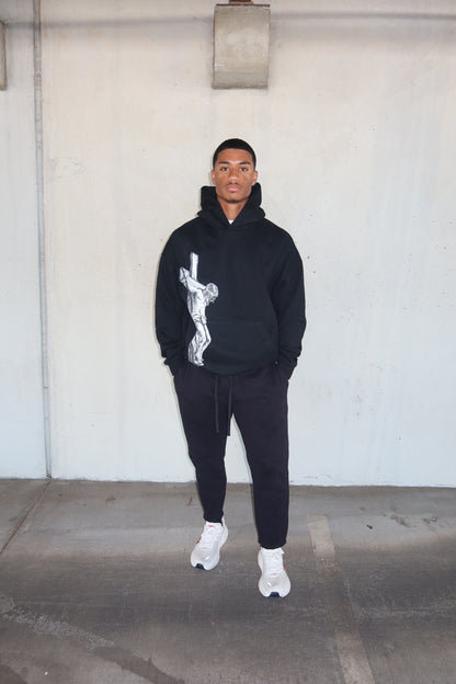 "Jesus Saved Me" Black Hoodie