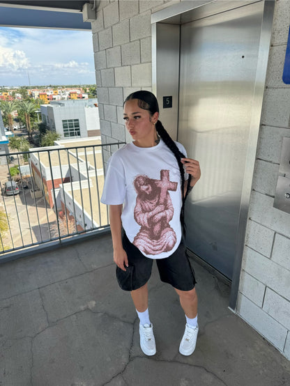 "Carry Your Cross" White Tee