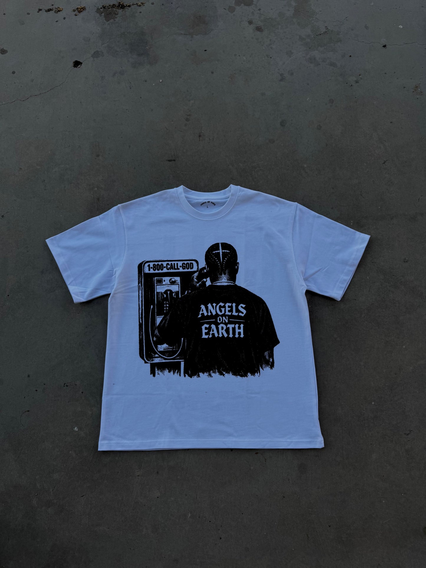 "Call God!” White Tee