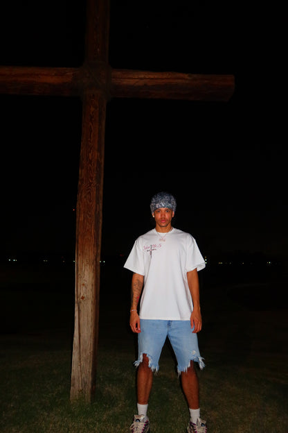 "John 15:5" White Tee