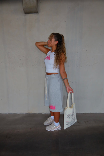"A.O.E. Halo" Gray Sweatshorts