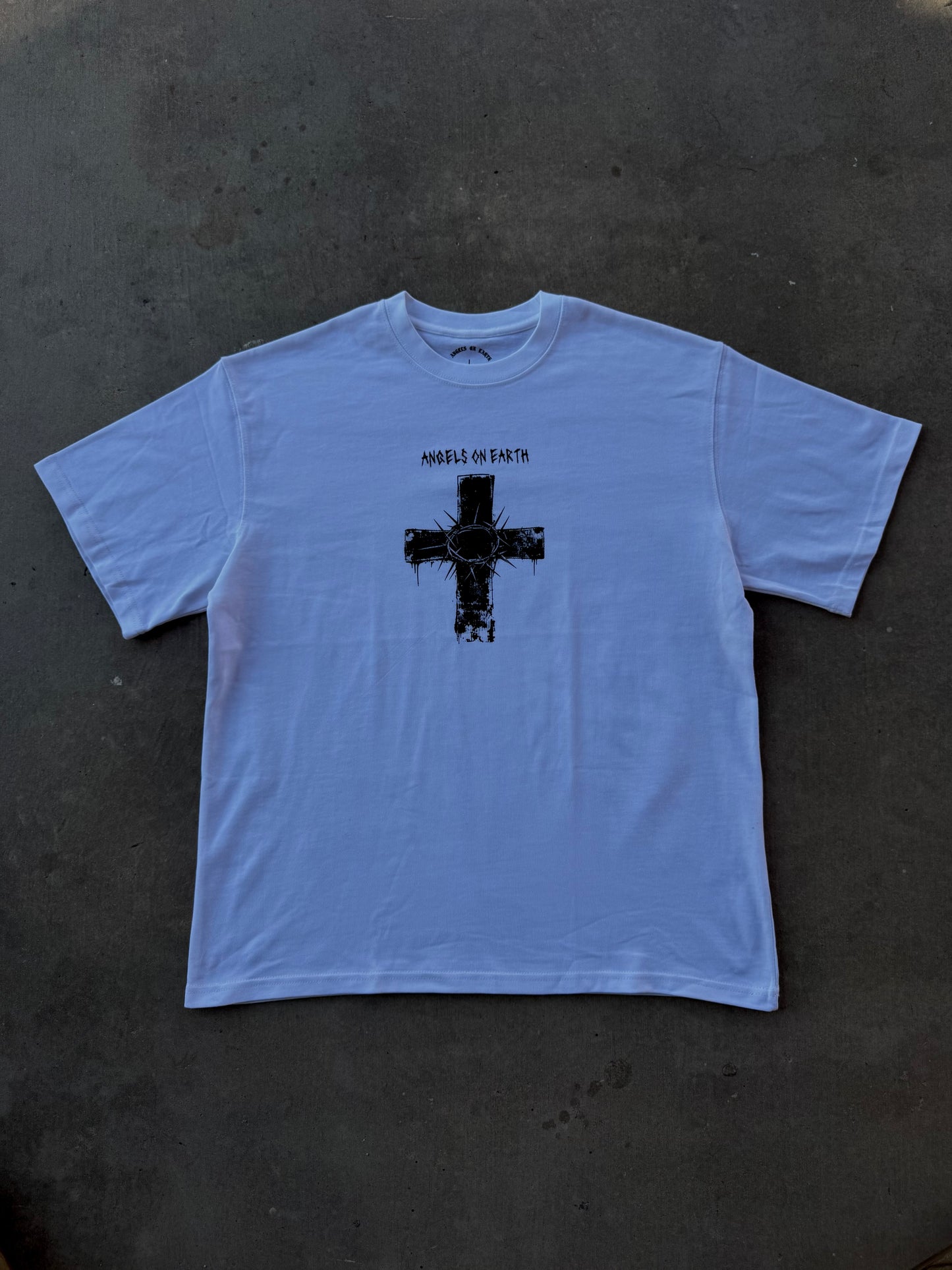 "Saved By Grace" White Tee