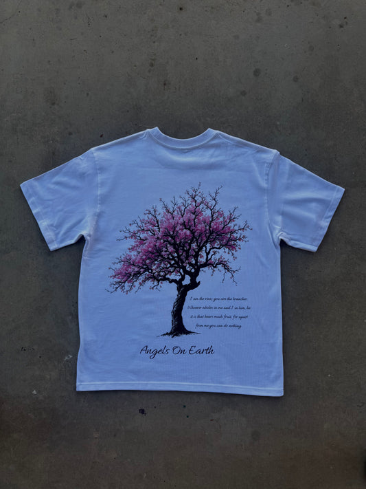 "John 15:5" White Tee