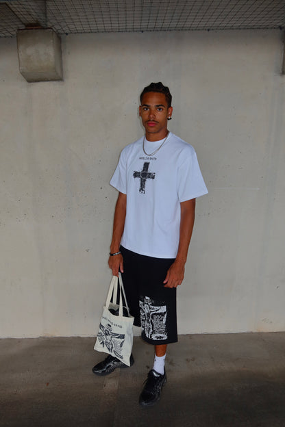 "Saved By Grace" White Tee