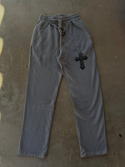 "A.O.E. Cross" Gray Sweatpants