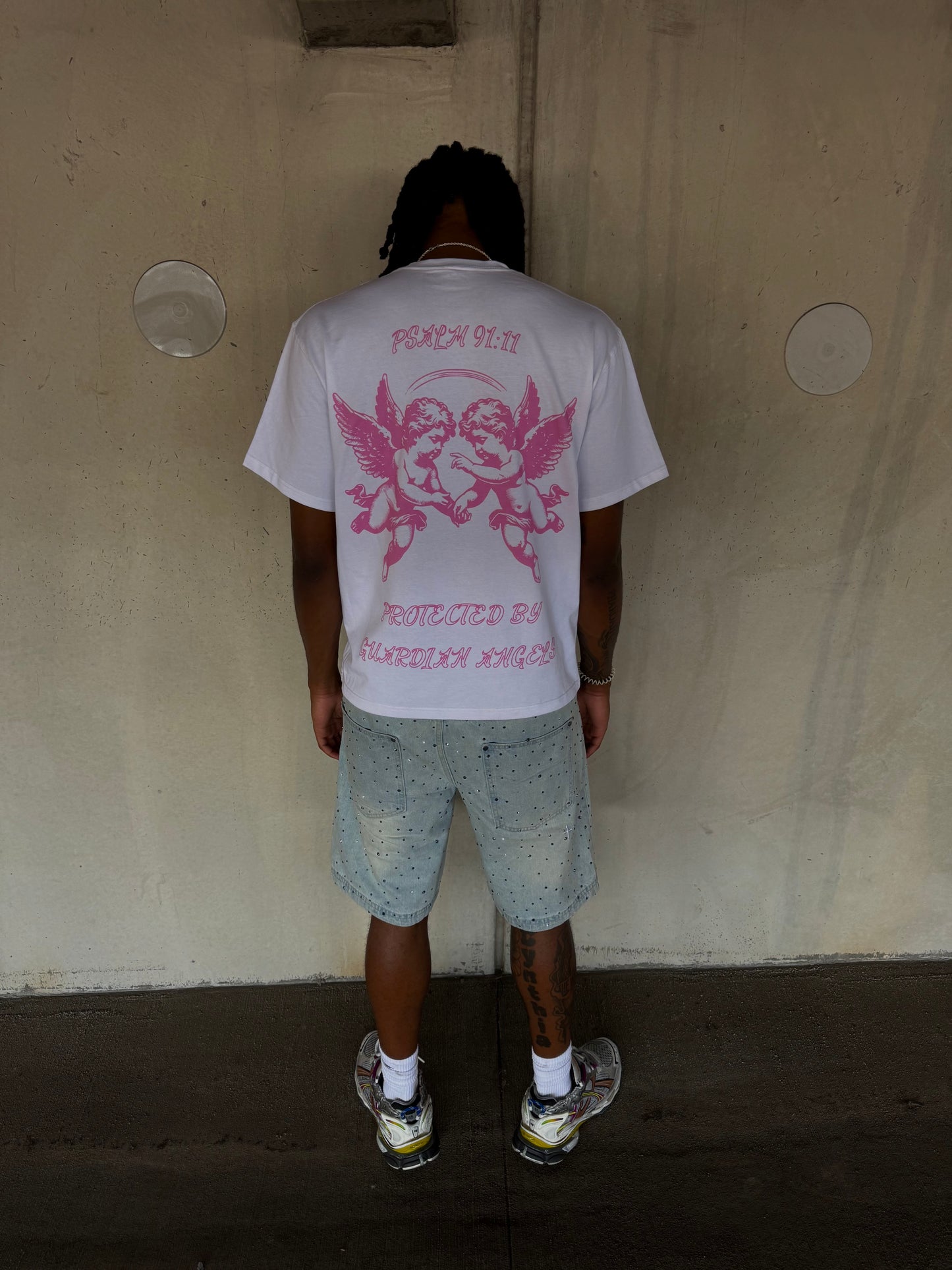 "Guardian Angel" White Tee