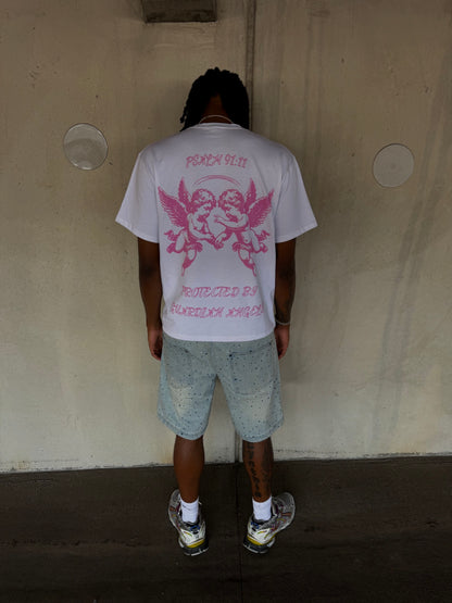 "Guardian Angel" White Tee