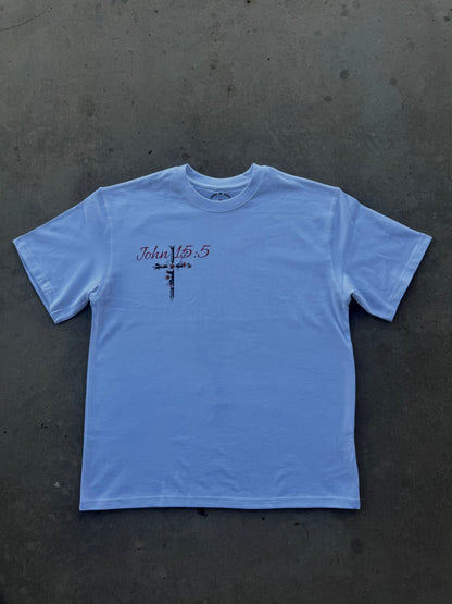 "John 15:5" White Tee