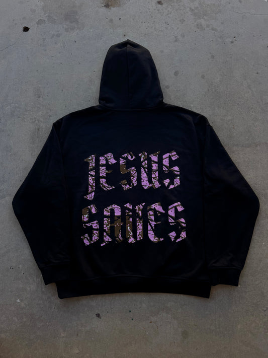 "Jesus Saves" Pink Camo Hoodie