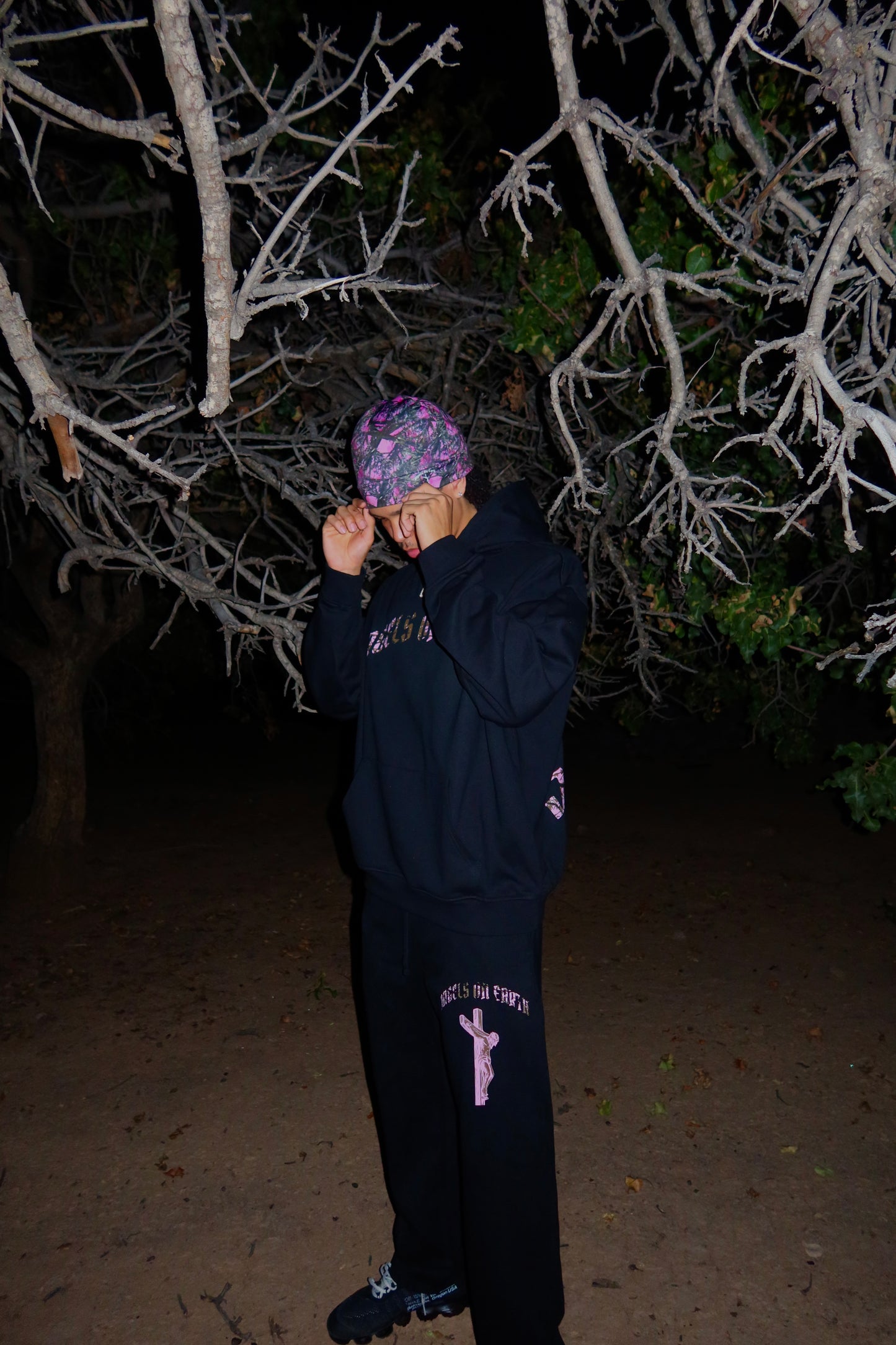 "Logo" Pink Camo Sweatpants