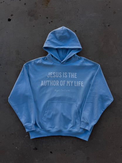 "Jesus Saves" Baby Blue Hoodie