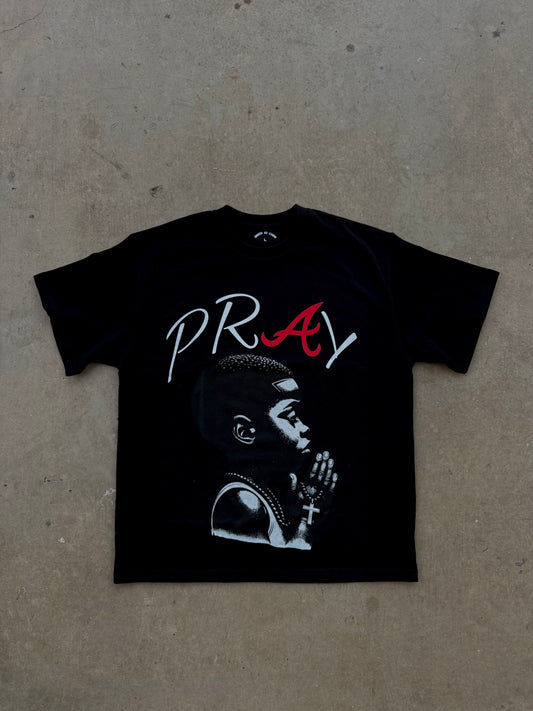 "Pray" Black Tee