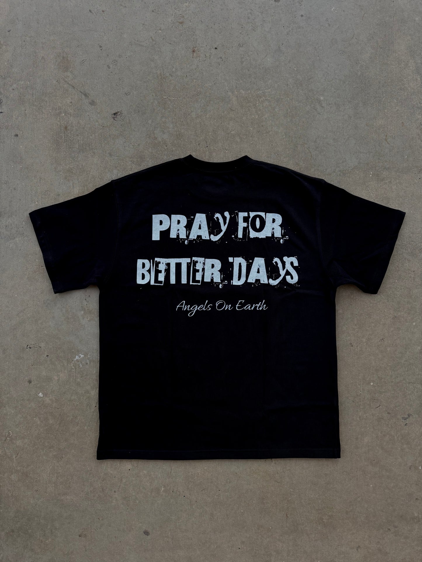 "Pray" Black Tee