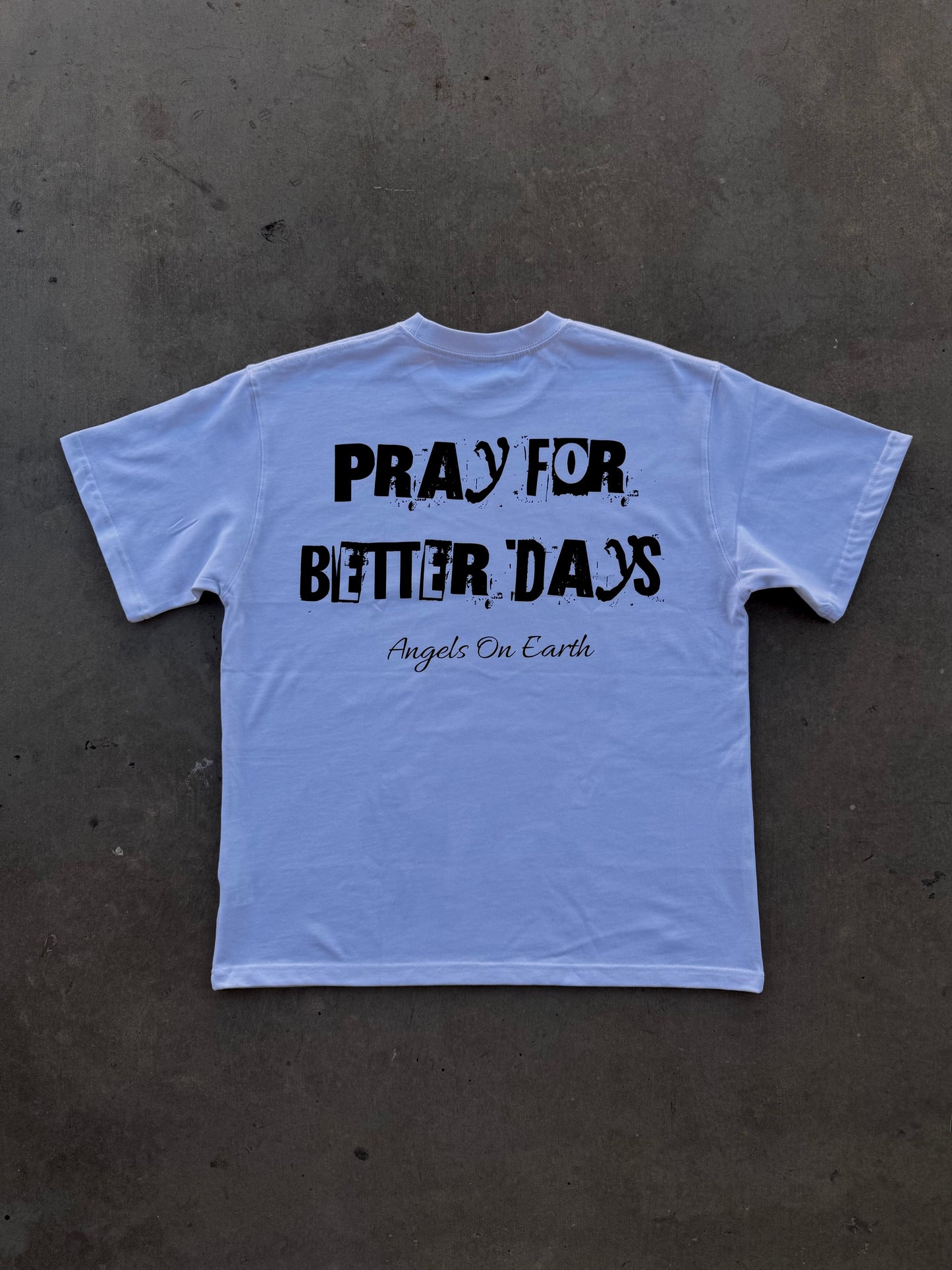 "Pray" White Tee