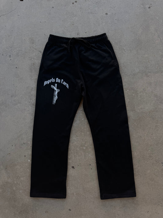 "Logo" Black Sweatpants