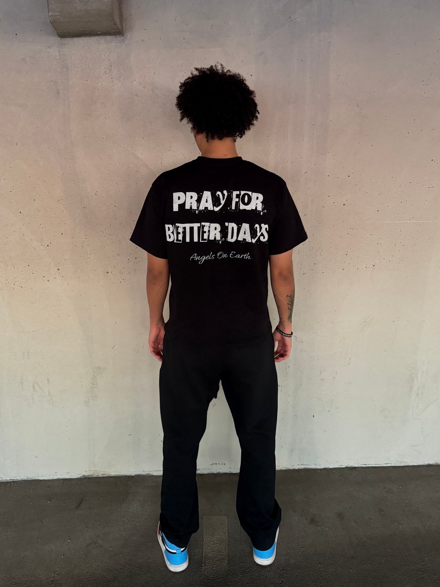 "Pray" Black Tee