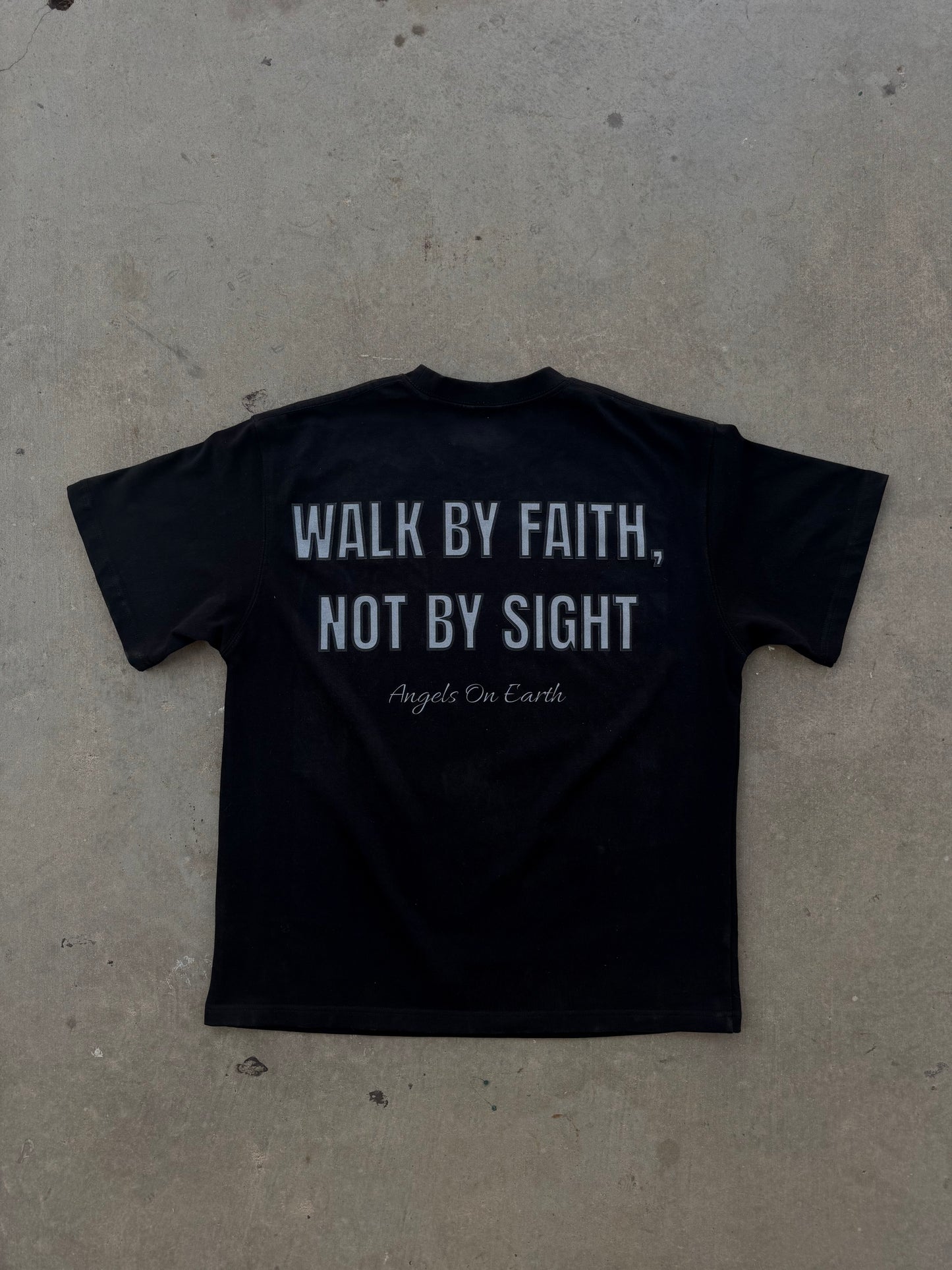 "Faith Not Sight" 2.0 Black Tee
