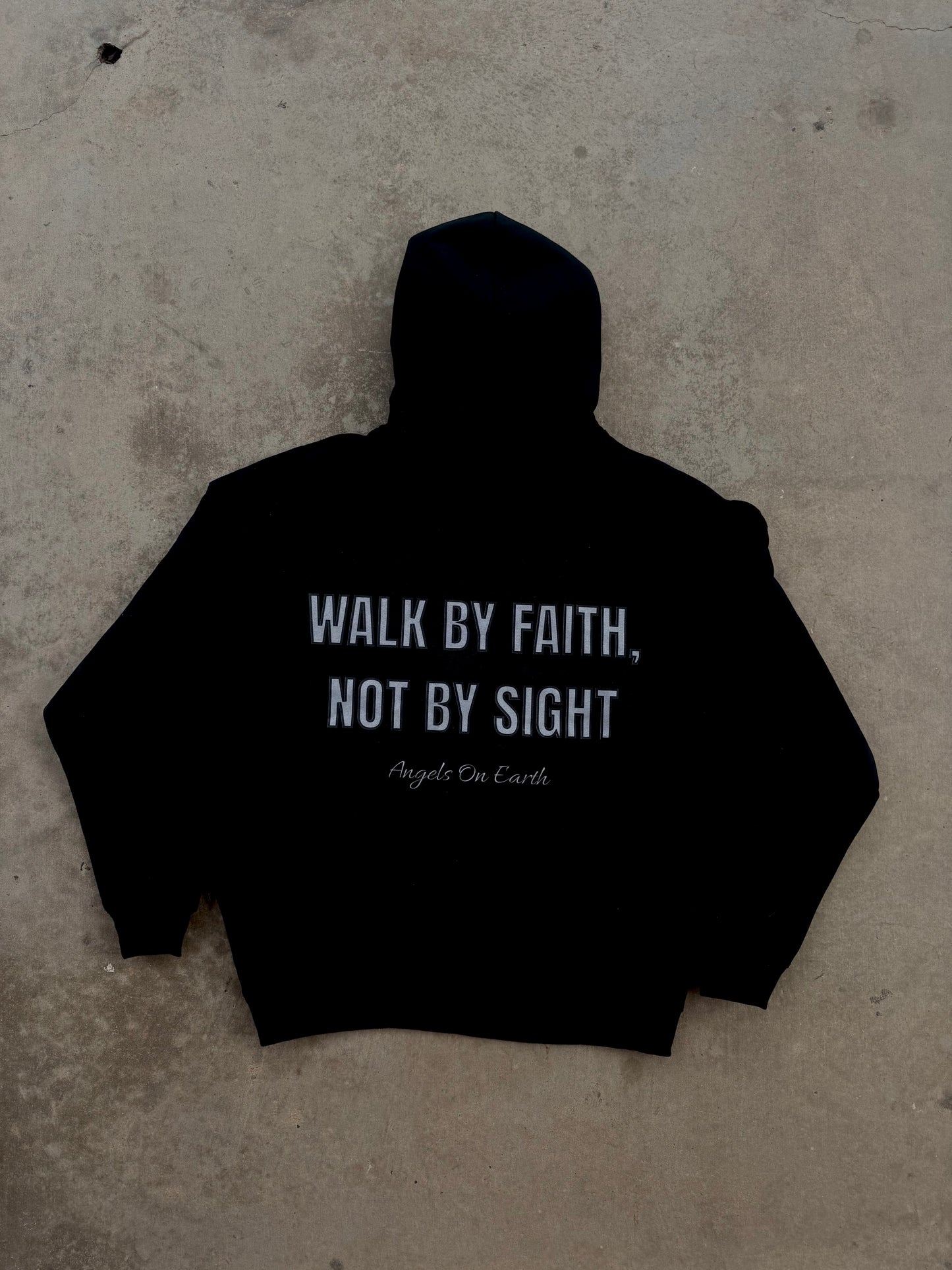 "Faith Not Sight" 2.0 Black Hoodie