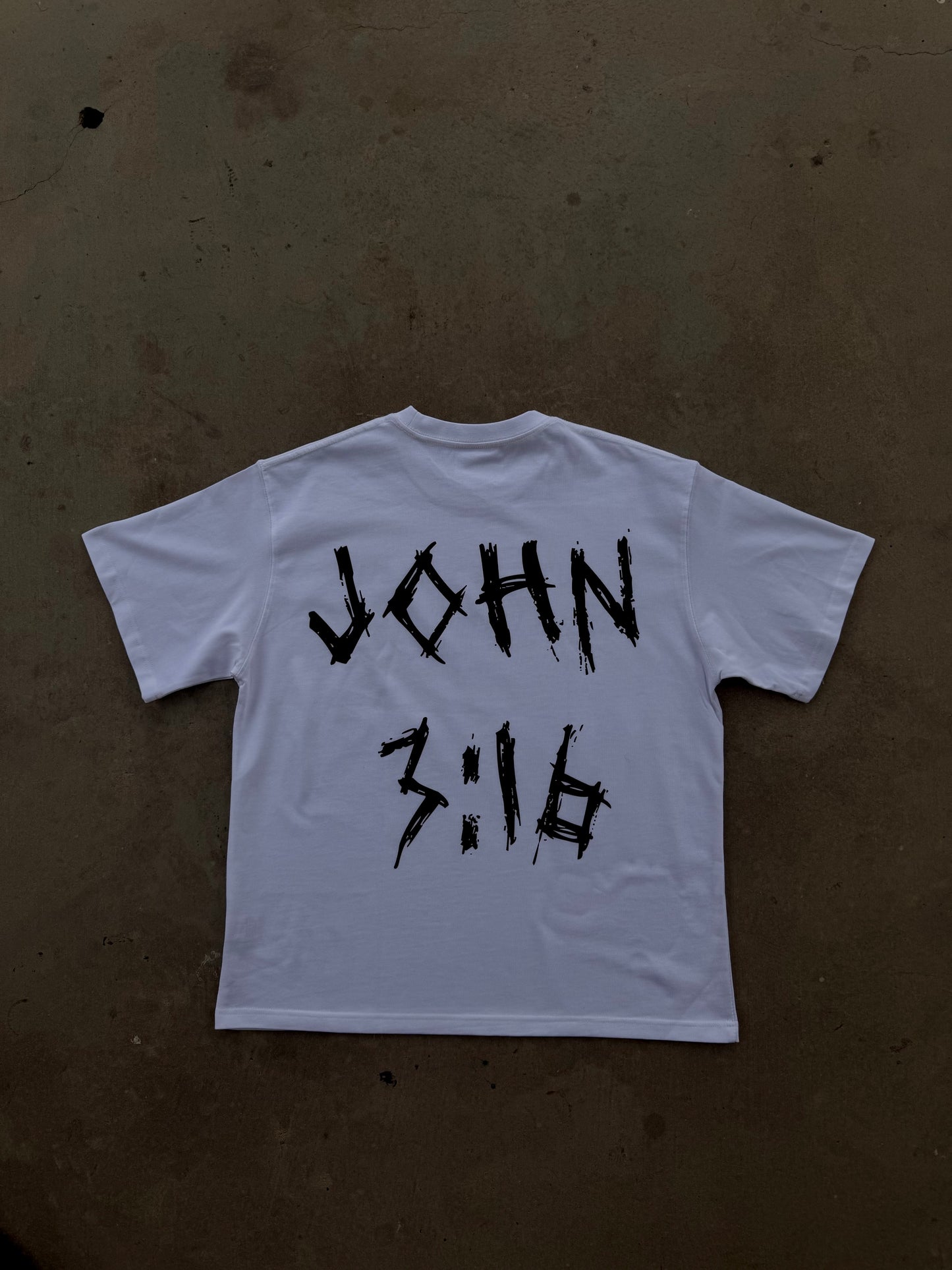 "John 3:16" White Tee