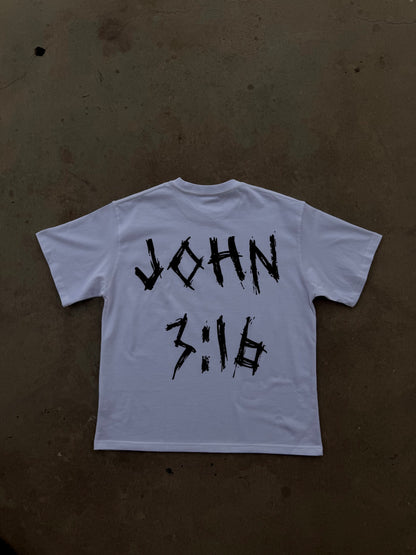 "John 3:16" White Tee
