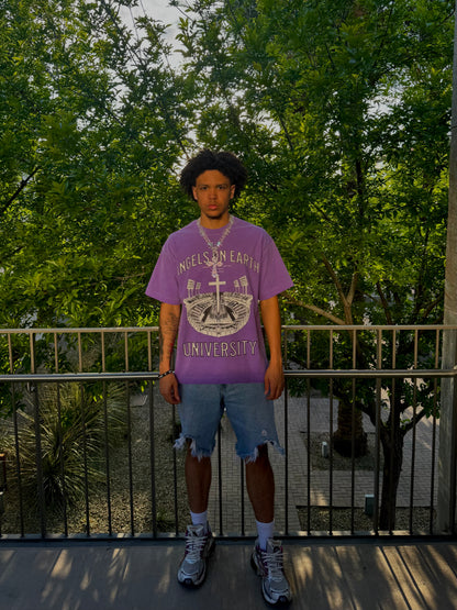 "AOE University" Purple Tee