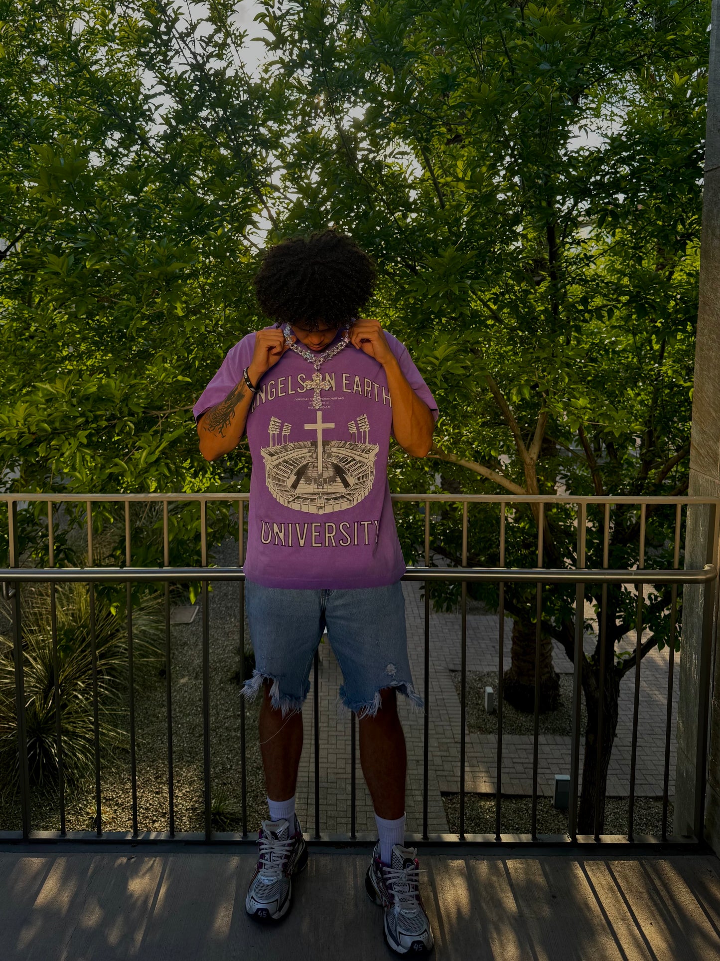 "AOE University" Purple Tee