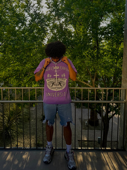 "AOE University" Purple Tee