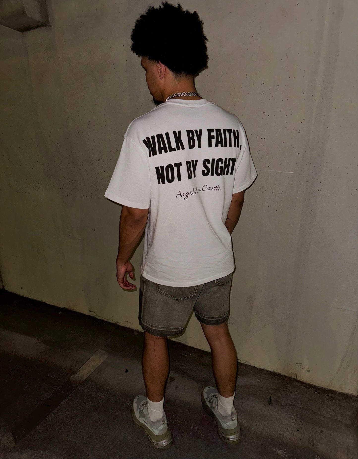 "Faith Not Sight" White Tee